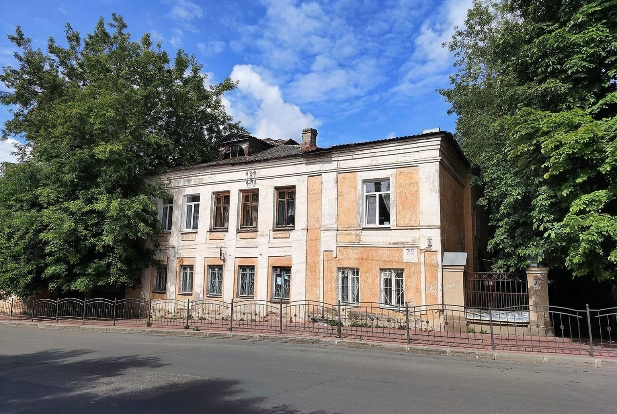 Фасад памятника до реставрации